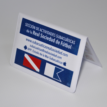 Cartera para documentación de buceo